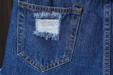 Adar spodenki damskie jeansowe bardzo krótkie bawełna rozmiar 5XL