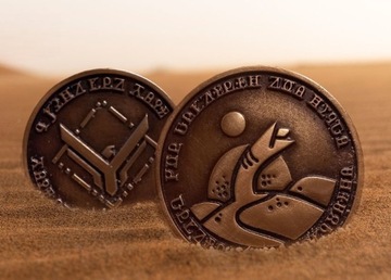 METALOWY TOKEN GRACZA DO GRY DIUNA: IMPERIUM