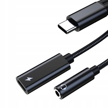 Аудиоадаптер 2 в 1 USB C на 3,5 мм, адаптер
