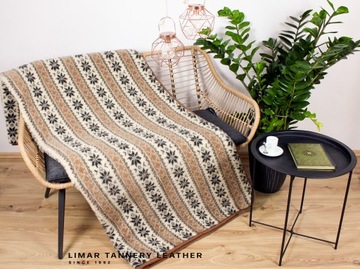 Шерстяное одеяло 200х220см CARAMEL STAR