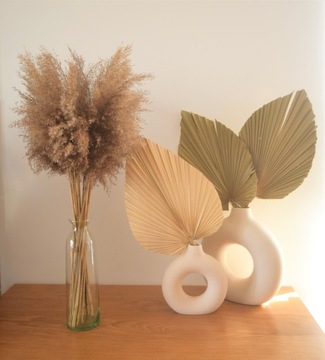 СУШЕНАЯ ТРАВА БОХО НАТУРАЛЬНЫЙ ПУШИСТЫЙ БУКЕТ 80СМ