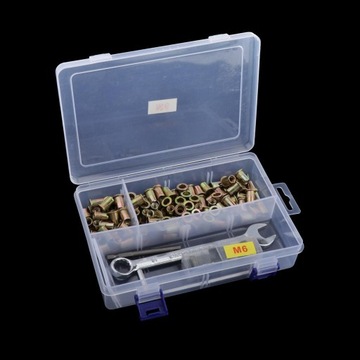 100 шт. Набор гаек-заклепок и ручной заклепочник.