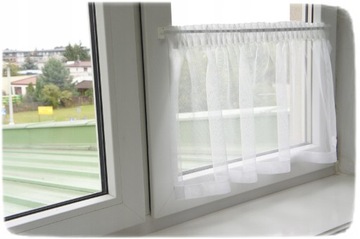 MINI KARNISZ 2 sztuki ZAZDROSTKI biały 40-60 cm