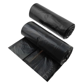 Worki czarne na odpady Folpol rolka 50szt 60 L