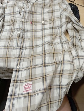 Levi's Classic Workwear Capsule Kremowa koszula w kratę M