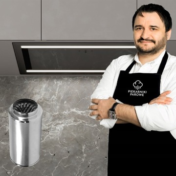 Okap do zabudowy Ciarko Duo Czarny 74 cm |Tłumik sztywny GRATIS!