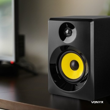Monitory STUDYJNE AKTYWNE 100W 2szt VONYX CZARNE