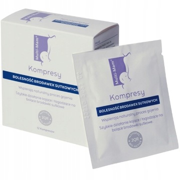 MULTI-MAM KOMPRESY NA BOLĄCE SUTKI 12 szt + GRATIS