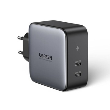 ŁADOWARKA SIECIOWA UGREEN 100W PD QC3.0 2 x USB-C