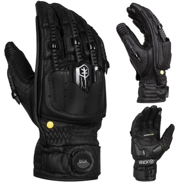 RĘKAWICE MOTOCYKLOWE KNOX HANDROID POD MK5 BLACK ROZMIAR XXL