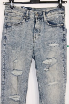 ac1 H&M Męskie Spodnie Jeans Skinny Dziury S