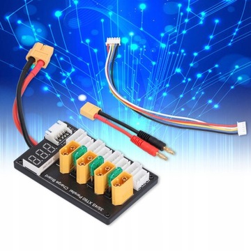 Зарядная плата 3S/4S XT60, 20 А, дисплей цикла