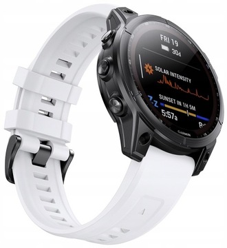 BIAŁY Pasek Garmin FENIX 7 SOLAR (szerokość 22mm)