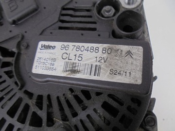 ALTERNÁTOR 9678048880 CITROEN C4 II 1.6 HDI