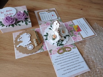 ВЗРЫВАЮЩАЯСЯ КОРОБКА СУВЕНИРЫ ПОДАРОК ​​НА КРЕЩЕНИЕ 3d