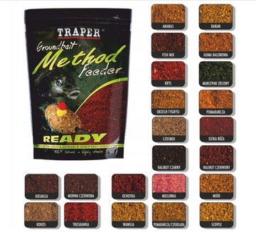 Zanęta Traper Method Feeder Ready Halibut Red 750g