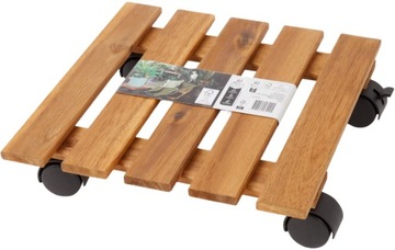 СТЕНД-ПЛАТФОРМА ЦВЕТОЧНАЯ ПЕРЕНОСКА ЦВЕТОВ ЦВЕТОЧНЫЙ ГОРШОК НА КОЛЕСАХ ДЕРЕВЯННЫЙ