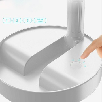 Складной вентилятор на подставке Перезаряжаемый вентилятор Сверхлегкий портативный настольный вентилятор