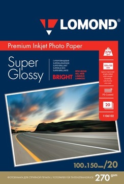 PAPIER FOTO do zdjęć 10x15 SUPER BŁYSK 270g EXTRA