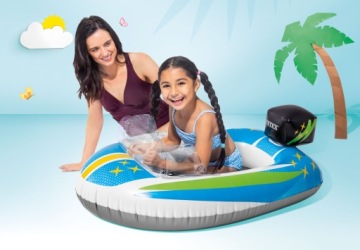 Надувная игрушка для плавания Моторная лодка 59380 Intex