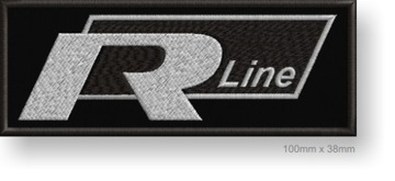 Naszywka termo VW R-line 100 x 38mm HAFT tuning
