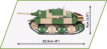 COBI 2558 БЛОКИРУЕТ JAGDPANZER 38(t) HETZER GUN