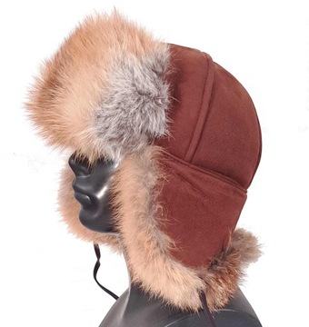 ШАПКА ПИЛОТ ЖЕНСКАЯ, RED FOX, Натуральный 57