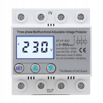 TRÓJFAZOWY OCHRONNIK NAPIĘCIA LCD STVP-932