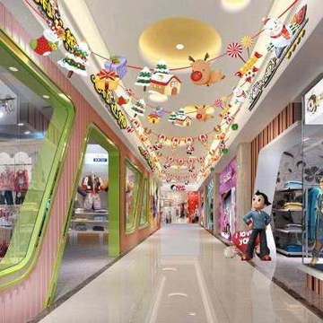 Орнамент Рождественское украшение Бумажный флаг Подвесной рождественский баннер 300см