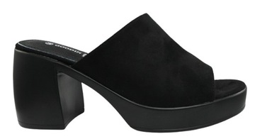 GOODIN GD FL 1632 ТАПОЧКИ ЖЕНСКИЕ НА ПЛАТФОРМЕ ЧЕРНЫЕ ЗАМШЕВЫЕ размер 39