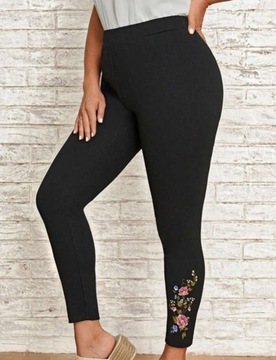 NK109 Czarne Legginsy SHEIN r. 5XL