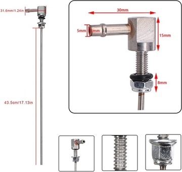 ВПУСКНАЯ ТРУБКА ИГЛА FV ТОПЛИВ ДЛЯ WEBASTO КОМПЛЕКТ С МАСЛЯНОЙ ТРУБКОЙ 4 М