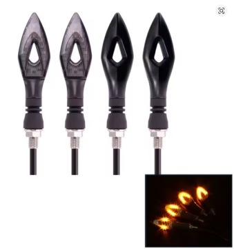 4x LED DIRECTION SIGNALS MOTORCYCLES QUAD FLASHING DYNAMIC FLASHERS