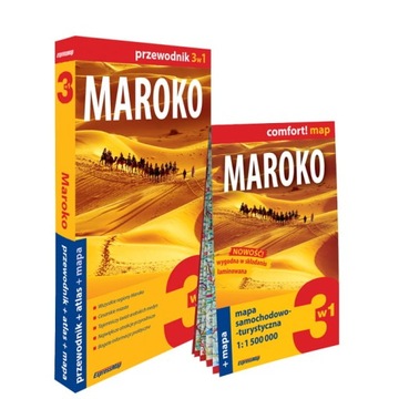 Maroko 3w1: przewodnik + atlas + mapa