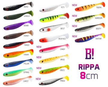Sztuczna przynęta/guma BOMB! Rippa / 5szt 8cm/DISCO - op.1 sztuk