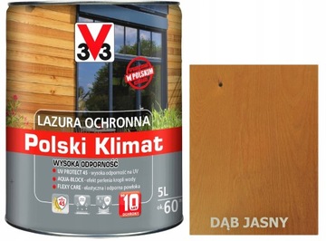 V33 LAZURA ПОЛЬСКИЙ КЛИМАТ 10 ЛЕТ ДУБ СВЕТЛЫЙ 5 ЛЕТ