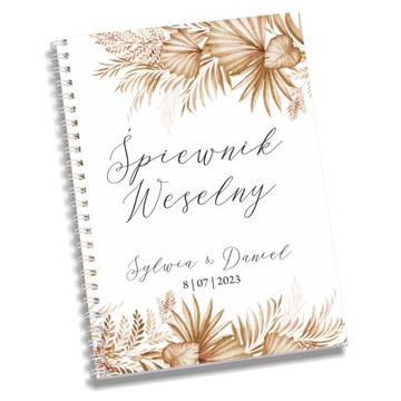 СВАДЕБНЫЙ песенник СВАДЬБА на спирали УЗОРЫ ЦВЕТА