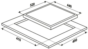 Płyta ceramiczna do zabudowy MPM-45-VCB-21