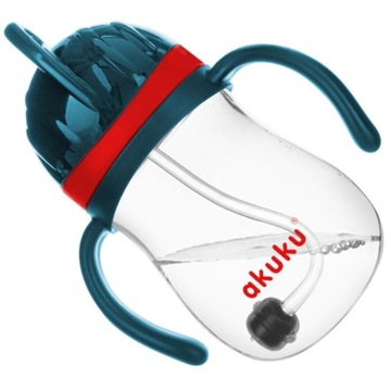 AKUKU INNOWACYJNY KUBEK BIDON Z OBCIĄŻONĄ SŁOMKĄ