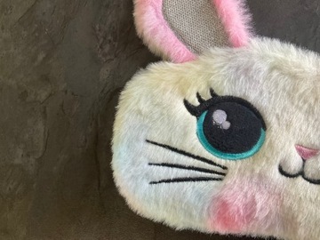 МАСКА ДЛЯ СНА ДЛЯ ГЛАЗ РАССЛАБЛЯЙТЕСЬ КРОЛИК ЗАЯЦ РАДУГА ПЛЮШ