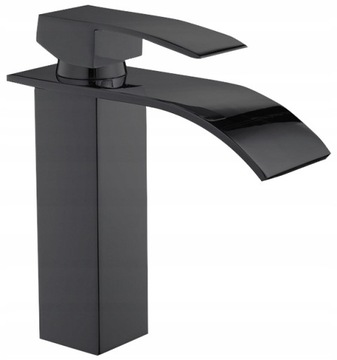 BATERIA UMYWALKOWA ŁAZIENKOWA KASKADA BLACK CZARNA