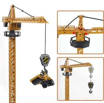 SAMOCHÓD DUŻY ZESTAW + DŹWIG RESORAKI AUTO CIĘŻARÓWKA ŚWIECI WYRZUTNIA