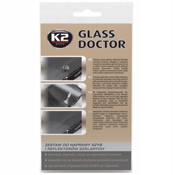 K2 GLASS DOCTOR ZESTAW NAPRAWCZY SZYB REFLEKTORÓW