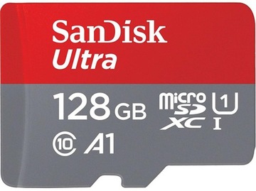 КАРТА ПАМЯТИ 128 ГБ SanDisk MICRO SDXC ULTRA 100 МБ/с CL10 UHS-I ANDROID