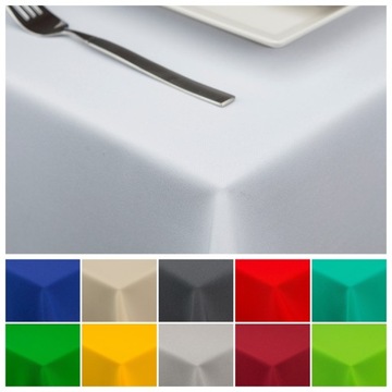 ЭЛЕГАНТНАЯ ГЛАДКАЯ КРУГЛАЯ СКАТЕРТЬ КРУГ БЕЛАЯ Ø120