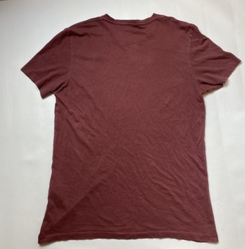 AllSaints Spitalfields All Saints bordowy TSHIRT M