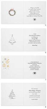 Рождественские открытки с пожеланиями для рождественского бизнес -логотипа + конверт