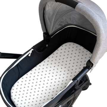 ПРОСТЫНЬ ДЛЯ ГОНДОЛИ, ДЛЯ ЛЮЛЫЧКИ, С ЛАСТИКОМ, 80х40, ХЛОПОК 100% Bubi