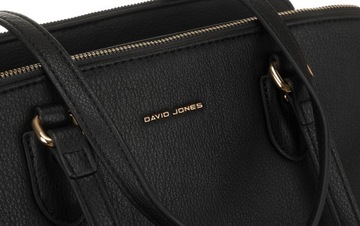 David Jones elegancka damska torebka na ramię torba na zamek kieszonki