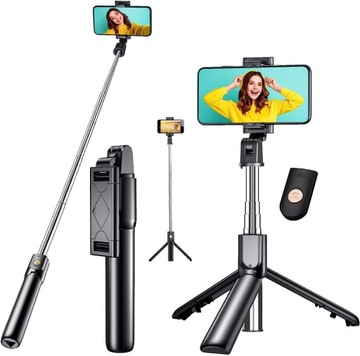 KIJEK SELFIE STICK TRIPOD STATYW PILOT BLUETOOTH Kij ze Statywem Bluetooth